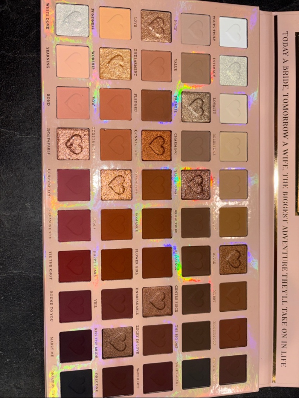 Plouise Wedding Wish XL Eyeshadow Palette - Pink Bridal Collection - Picture 3 of 3